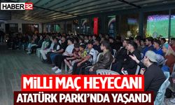 Milli Maç Heyecanı Atatürk Parkı’nda Yaşandı
