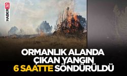 Isparta’da ormanlık alanda çıkan yangın 6 saatte söndürüldü