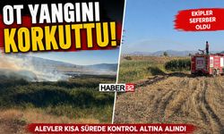 Burdur'daki Ot Yangını Korkuttu!