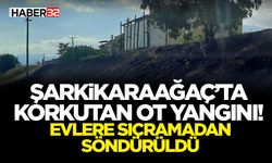 Şarkikaraağaç’ta Korkutan Ot Yangını!
