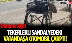 Tekerlekli Sandalyedeki Vatandaşa Otomobil Çarptı! Durumu Ağır