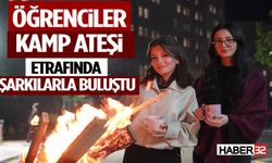 Öğrenciler Kamp Ateşi Etrafında Şarkılarla Buluştu