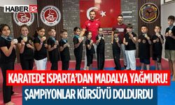 Karatede Isparta’dan Madalya Yağmuru! Şampiyonlar Kürsüyü Doldurdu
