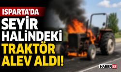 Alev Alan Traktörü Söndürmek İçin 3 İtfaiye Geldi!