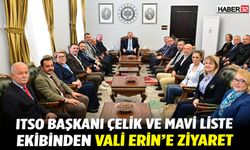 ITSO Başkanı Çelik Ve Ekibinden Vali Erin'e Ziyaret