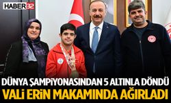 Vali Erin, Dünya Şampiyonu Adem Baş’ı Ağırladı