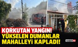 Korkutan Yangında Yükselen Dumanlar Mahalleyi Kapladı!