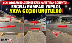 Çünür'de Kafa Karıştıran Görüntü: Rampa Var, Geçit Yok!