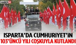 Isparta’da Cumhuriyet’in 103’üncü Yılı Coşkuyla Kutlandı