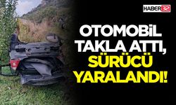 Otomobil Takla Attı, Sürücü Yaralandı!