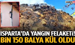 Isparta’da Yangın Felaketi! Bin 150 Balya Kül Oldu