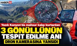 Sütçüler'de Mahsur Kalanların Tespit Edilme Anı Kamerada