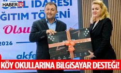 Isparta’da Köy Okullarına Bilgisayar Desteği