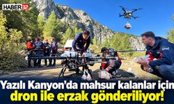 Mahsur Kalan İHH Ekibi İçin Dron İle Erzak Sevkiyatı