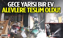 Burdur’da Bir Ev Alevlere Teslim Oldu