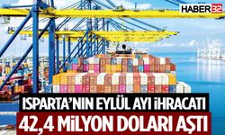 Isparta’nın Eylül Ayı İhracatı 42,4 Milyon Doları Aştı