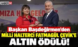 Başdeğirmen'den Milli Halterci Fatmagül'e Cumhuriyet Altını!