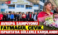 Avrupa Şampiyonu Fatmagül Çevik, Güllerle Karşılandı!