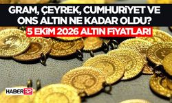 5 Ekim 2026 Altın Fiyatları: Gram, Çeyrek, Cumhuriyet ve ONS Altın Ne Kadar Oldu?
