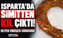 Isparta'da Simitten Kıl Çıktı! Hijyen Endişesi Gündemde...
