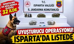 32 İlde Uyuşturucu Operasyonu Isparta’da Listede