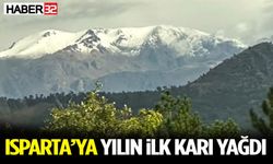 Isparta’ya Yılın İlk Karı Yağdı