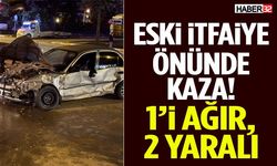 Isparta’da Eski İtfaiye Önünde Kaza! 1’i Ağır, 2 Yaralı