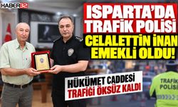 Isparta'da Tecrübeli Trafik Polisi Emekli Oldu
