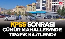 KPSS Sonrası Çünür Mahallesi'nde Trafik Kilitlendi!