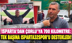 Tam 700 Kilometre Gidip, Isparta32Spor'u Destekledi!