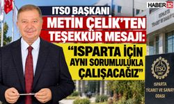 ITSO Başkanı Çelik'ten Teşekkür Mesajı