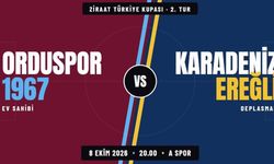 Orduspor - Karadeniz Ereğli Maçı Hangi Kanalda, Ziraat Türkiye Kupası Maçı Canlı Nereden İzlenir ve Karşılaşma Saat Kaçta Başlayacak?