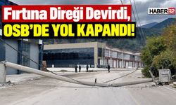 Fırtına Direği Devirdi, OSB'de Yol Kapandı!