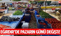Eğirdir’de Perşembe Pazarı’nın Kurulacağı Gün Değişti!