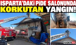 Isparta'daki Pide Salonunda Korkutan Yangın!
