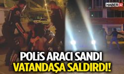 Polis Aracı Sandı, Vatandaşa Saldırdı!