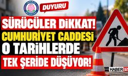 Dikkat! O Caddede Yarın Trafik Tek Şeritten Akacak!
