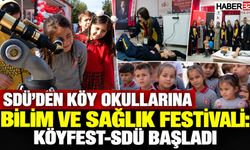 SDÜ’den Köy Okullarına Bilim ve Sağlık Festivali!