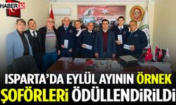 Isparta’da Eylül Ayının Örnek Şoförleri Ödüllendirildi