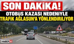 Otobüs Kazası Nedeniyle Trafik Ağlasun'a Yönlendiriliyor