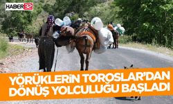 Yörüklerin Toroslar’dan sahile dönüş yolculuğu başladı