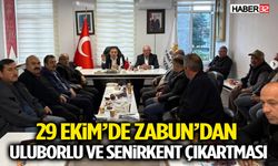 29 Ekim’de Zabun’dan Uluborlu ve Senirkent Çıkartması