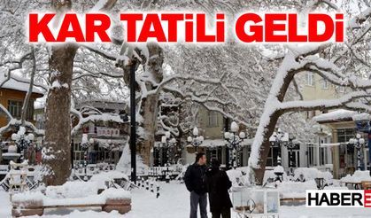 Yalvaç’ta kar tatili..