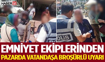 Isparta Emniyetinden Halk Pazarında Bilgilendirme Faaliyeti