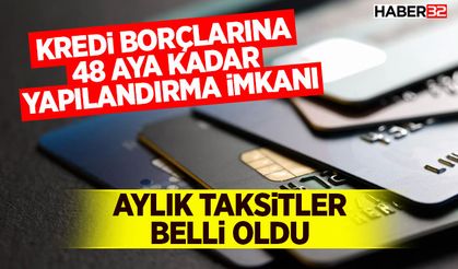 Kredi Borçlarına 48 Aya Kadar Yapılandırma İmkanı: Aylık Taksitler Belli Oldu