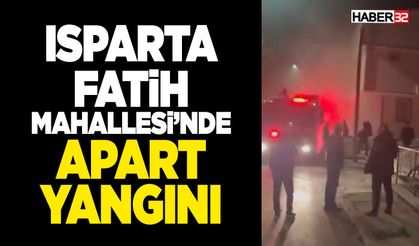 Isparta Fatih Mahallesi’nde Apart Yangını