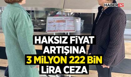 Burdur’da haksız fiyat artışına 3 milyon 222 bin lira ceza