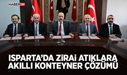 Isparta’da Zirai Atıklara Akıllı Konteyner Çözümü