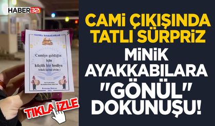 Cami Çıkışında Tatlı Sürpriz: Minik Ayakkabılara "Gönül" Dokunuşu!
