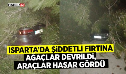 Ağaçlar Devrildi, Araçlar Hasar Gördü